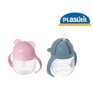 Caneca de Plástico Treinamento Com Canudo 260ml